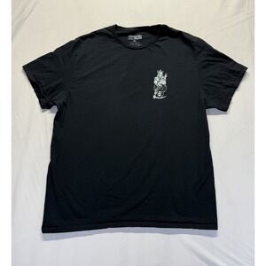 Thirty Single Skeleton King of Spades Graphic T Shirt Black Mens XL